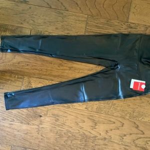 SPANX faux leather black legging